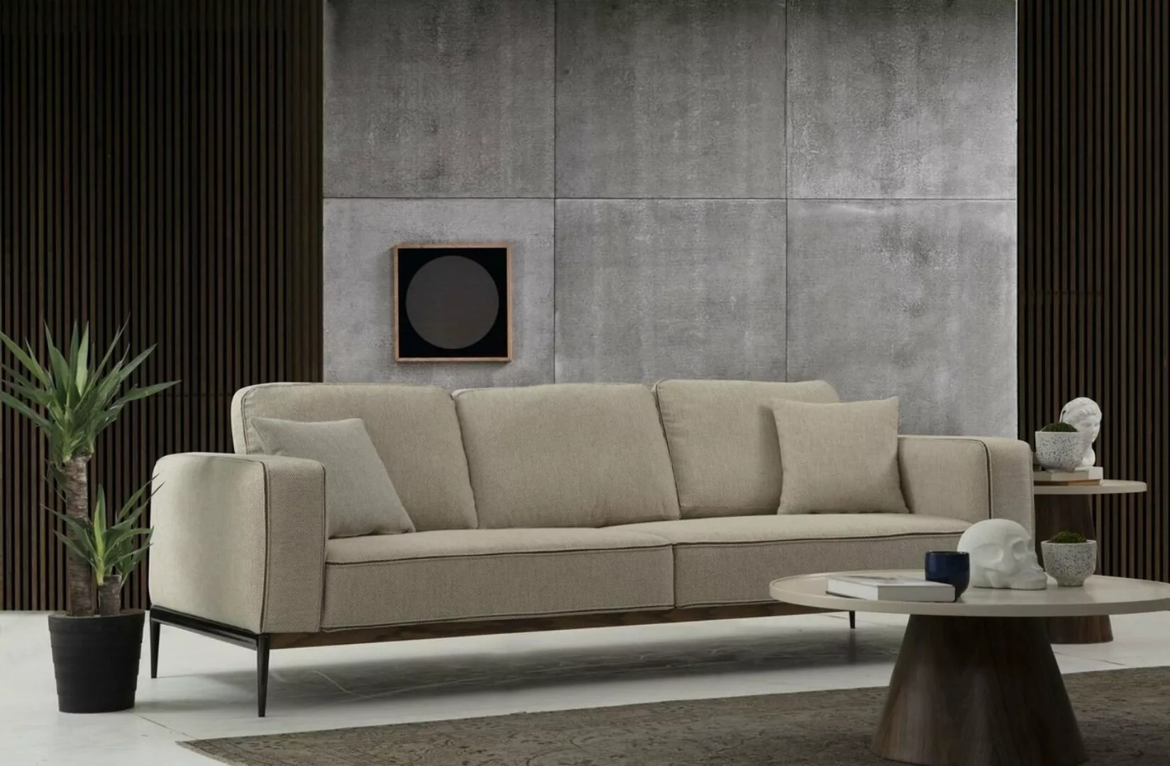 JVmoebel 4-Sitzer Sofa Viersitzer 4 Sitzer Stoff Sofas Modern Design Wohnzi günstig online kaufen