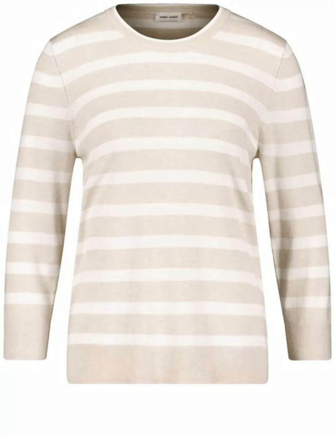 GERRY WEBER 3/4 Arm-Pullover Geringelter 3/4 Arm Pullover günstig online kaufen