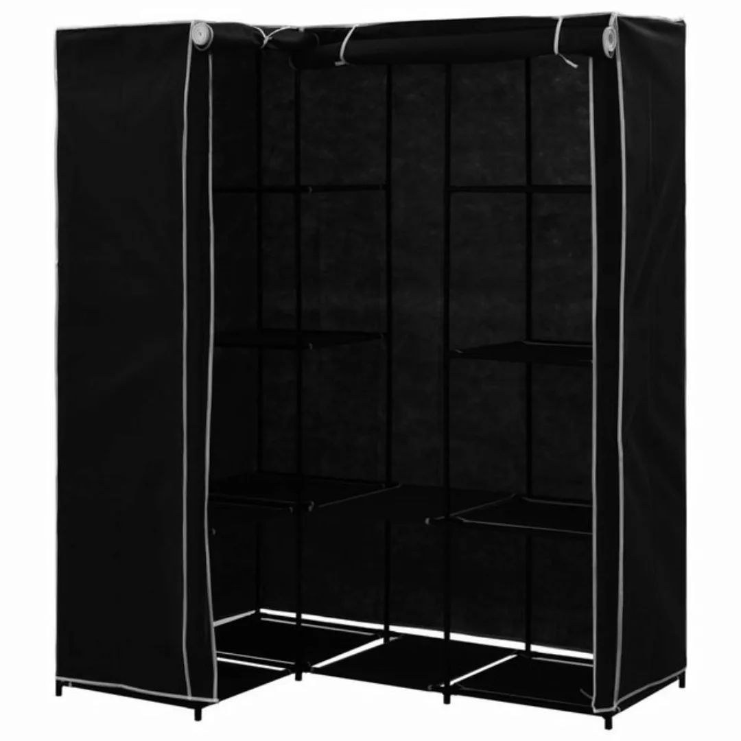 vidaXL Kleiderschrank Eckkleiderschrank Kleiderschrank Schwarz 130 x 87 x 1 günstig online kaufen