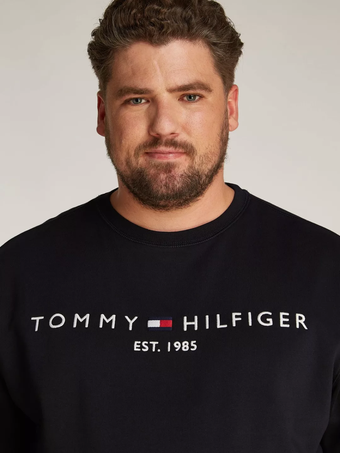 Tommy Hilfiger Big & Tall Sweatshirt "BT-TOMMY LOGO SWEATSHIRT-B", in Große günstig online kaufen