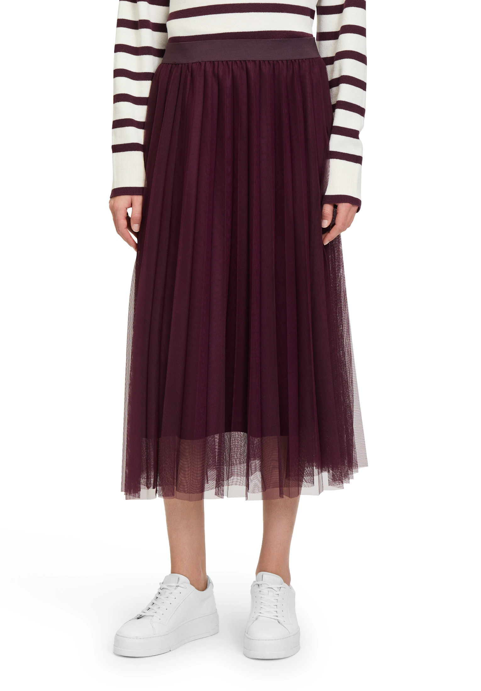 Betty&Co Midirock "Betty & Co Damen Midirock mit Plissee", Plissee günstig online kaufen