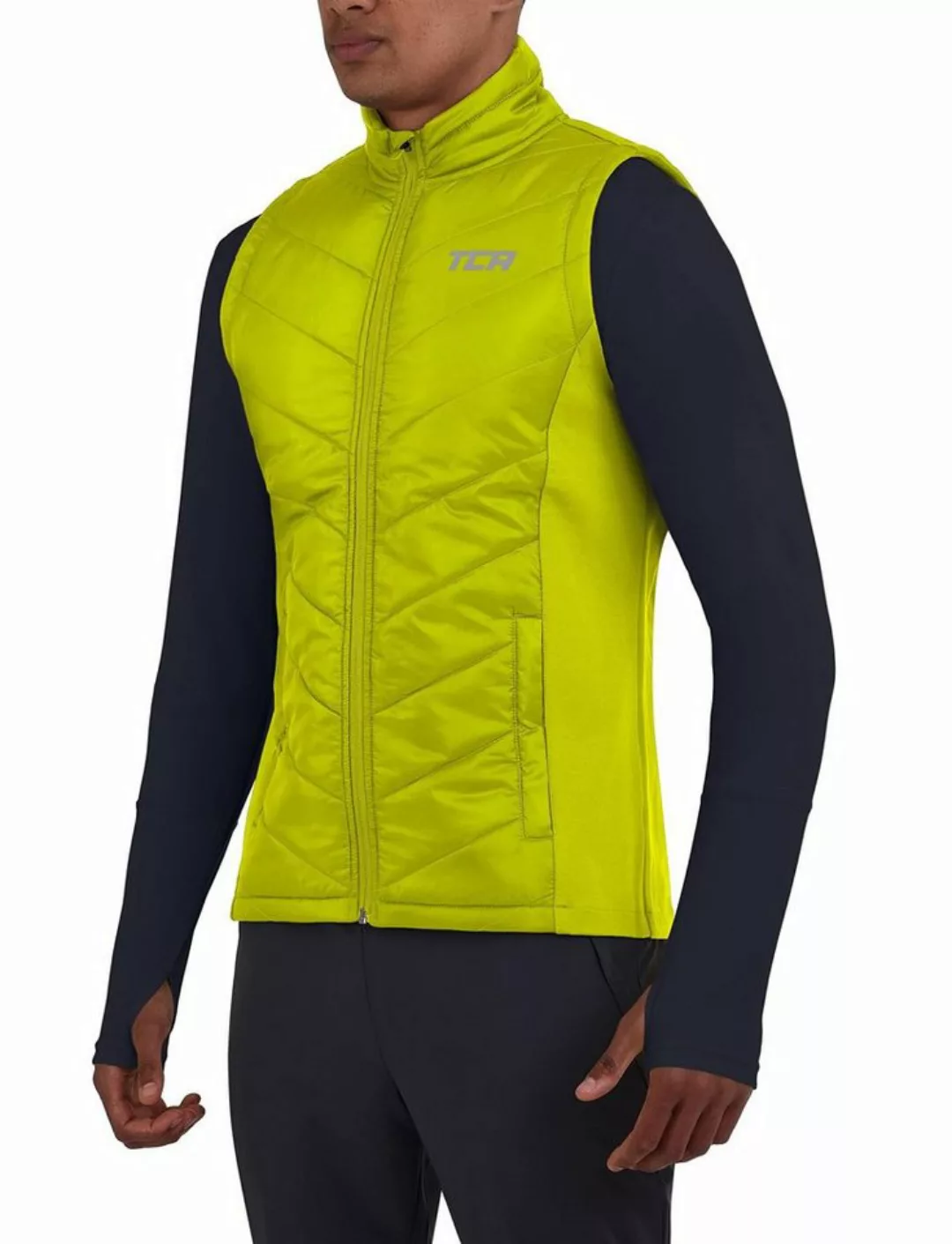 TCA Kurzjacke TCA Herren Excel Runner Weste - Leicht & gepolstert - Grün, M günstig online kaufen