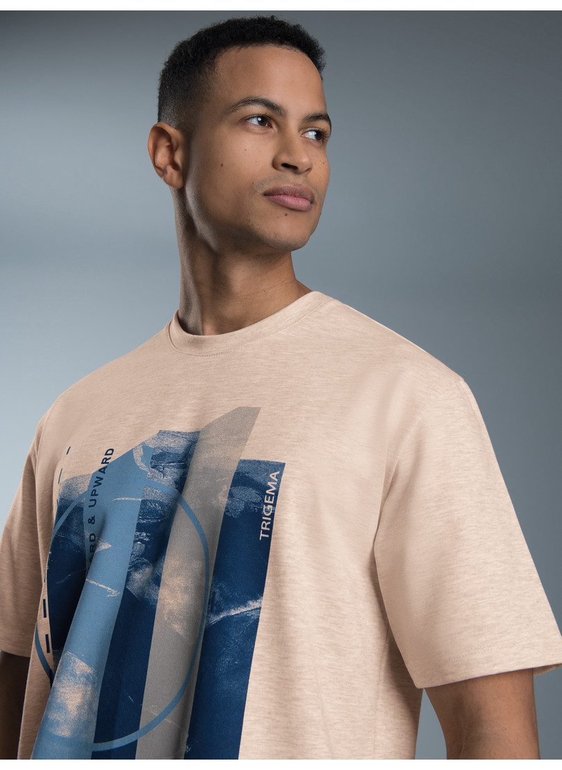Trigema T-Shirt "TRIGEMA T-Shirt mit modischem Printmotiv", (1 tlg.) günstig online kaufen