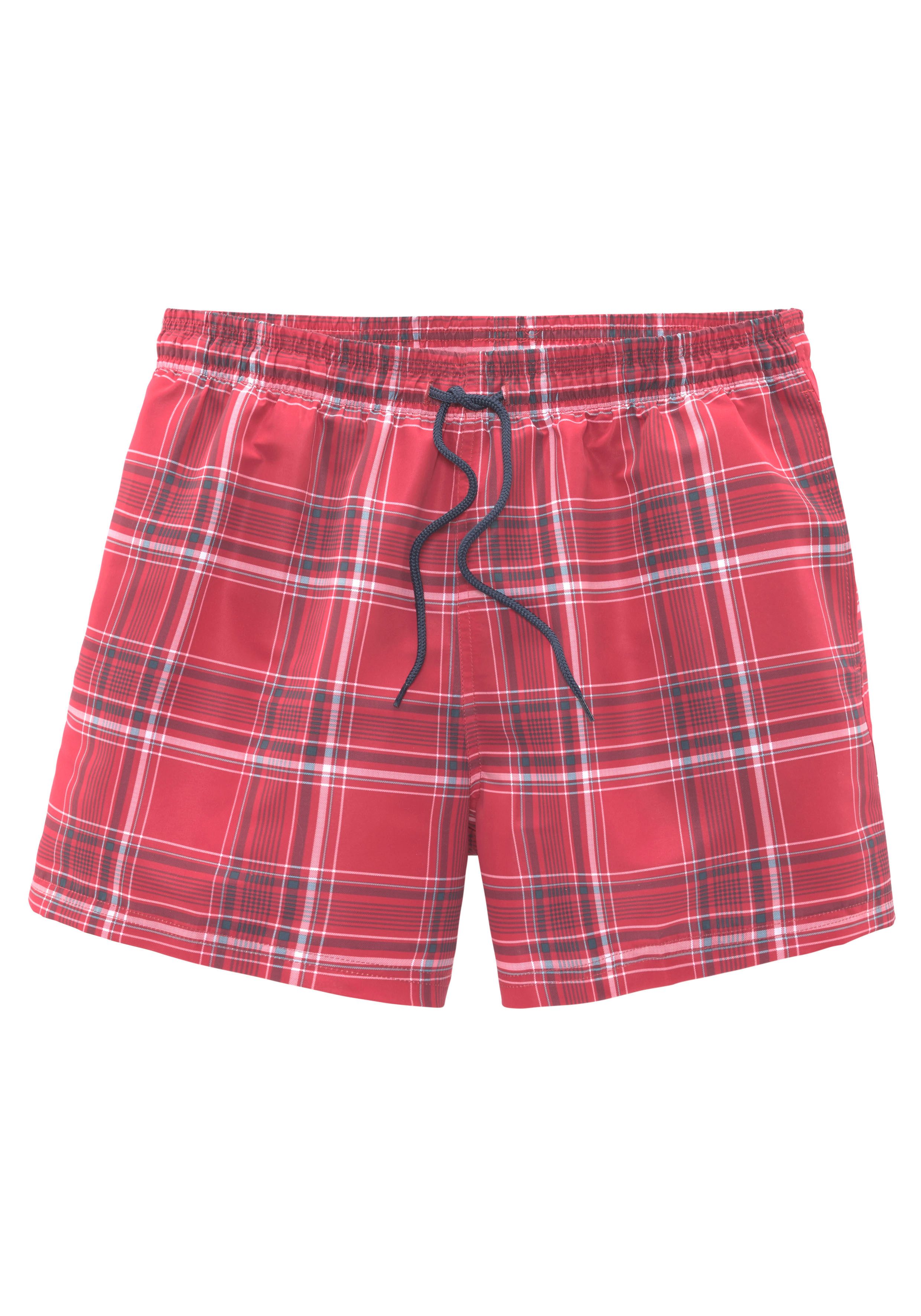 H.I.S Badeshorts Karo mit kontrastfarbiger Kordel günstig online kaufen