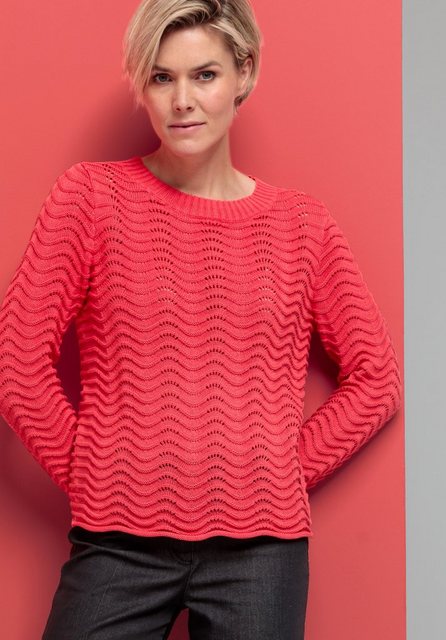 bianca Strickpullover RANIS in moderner Strick-Optik in der Trendfarbe 'mel günstig online kaufen