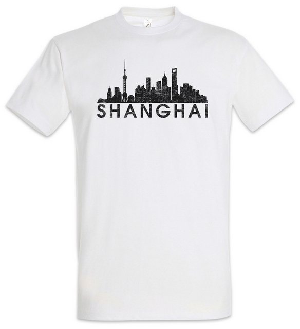 Urban Backwoods Print-Shirt Skyline Shanghai Herren T-Shirt Schanghai China günstig online kaufen