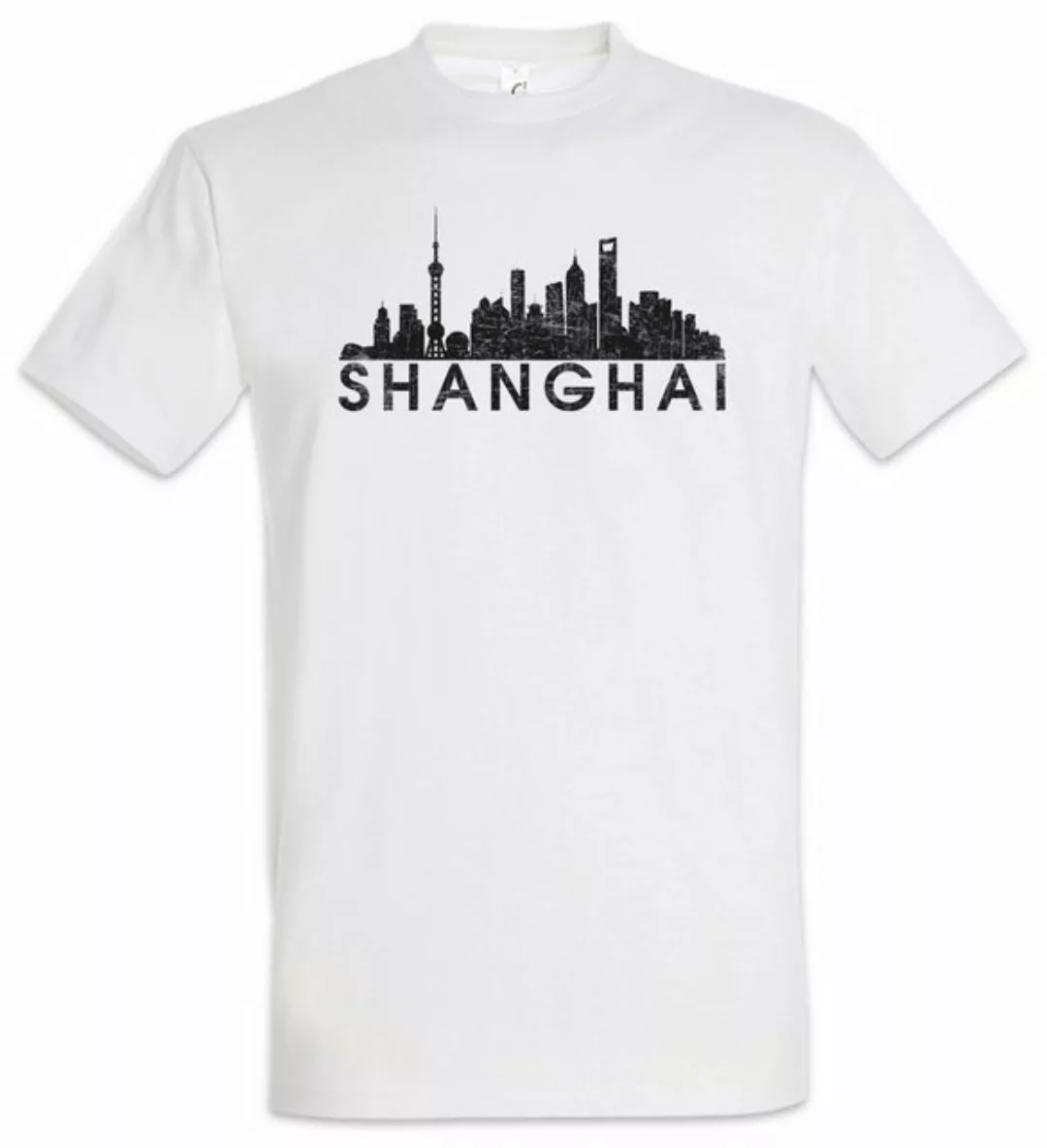 Urban Backwoods Print-Shirt Skyline Shanghai Herren T-Shirt Schanghai China günstig online kaufen