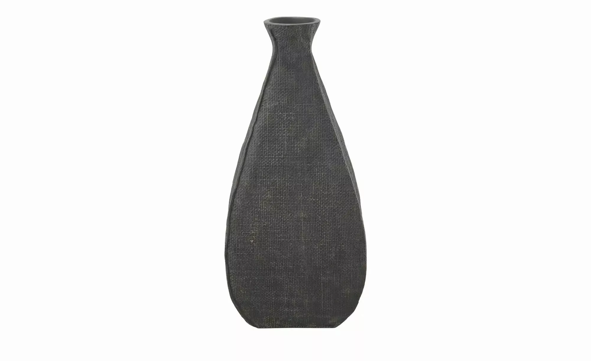 HOME STORY Deko Vase   ¦ schwarz ¦ Polyresin (Kunstharz) ¦ Maße (cm): B: 18 günstig online kaufen