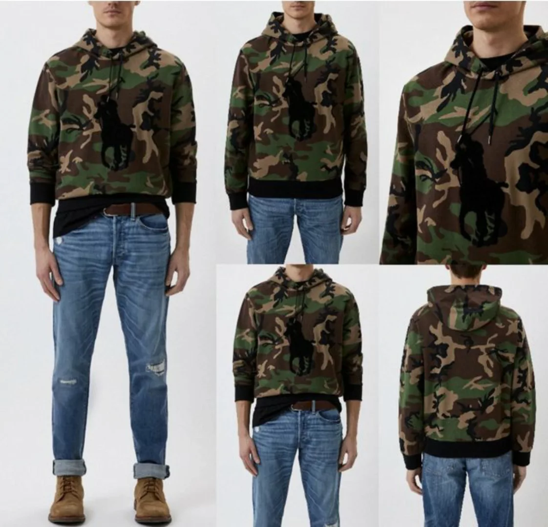 Ralph Lauren Sweatshirt POLO RALPH LAUREN DOUBLE KNIT CAMO Hoodie Sweater S günstig online kaufen