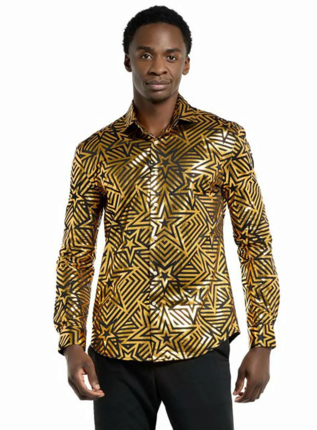 Opposuits T-Shirt Golden Geo Star Hemd Damit bist Du der Star auf jeder Tan günstig online kaufen