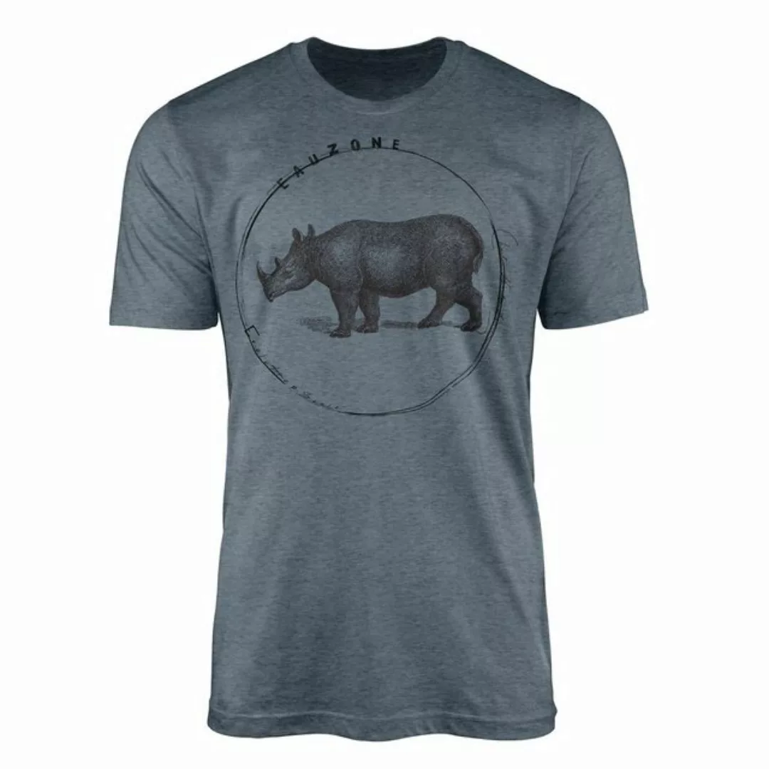 Sinus Art T-Shirt Evolution Herren T-Shirt Nashorn günstig online kaufen