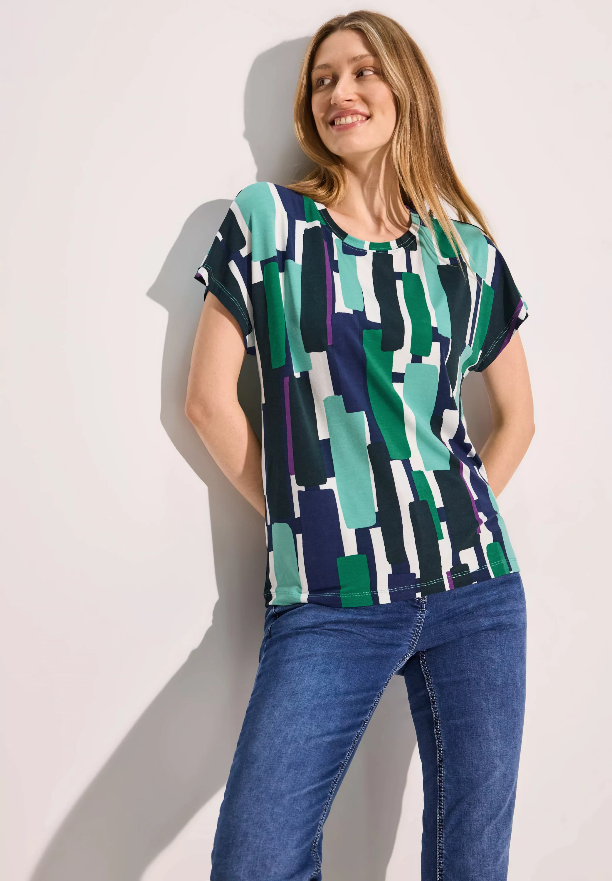 Cecil Print-Shirt mit All-Over Print günstig online kaufen