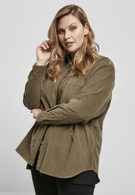 URBAN CLASSICS Langarmhemd "Damen Ladies Corduroy Oversized Shirt", (1 tlg. günstig online kaufen