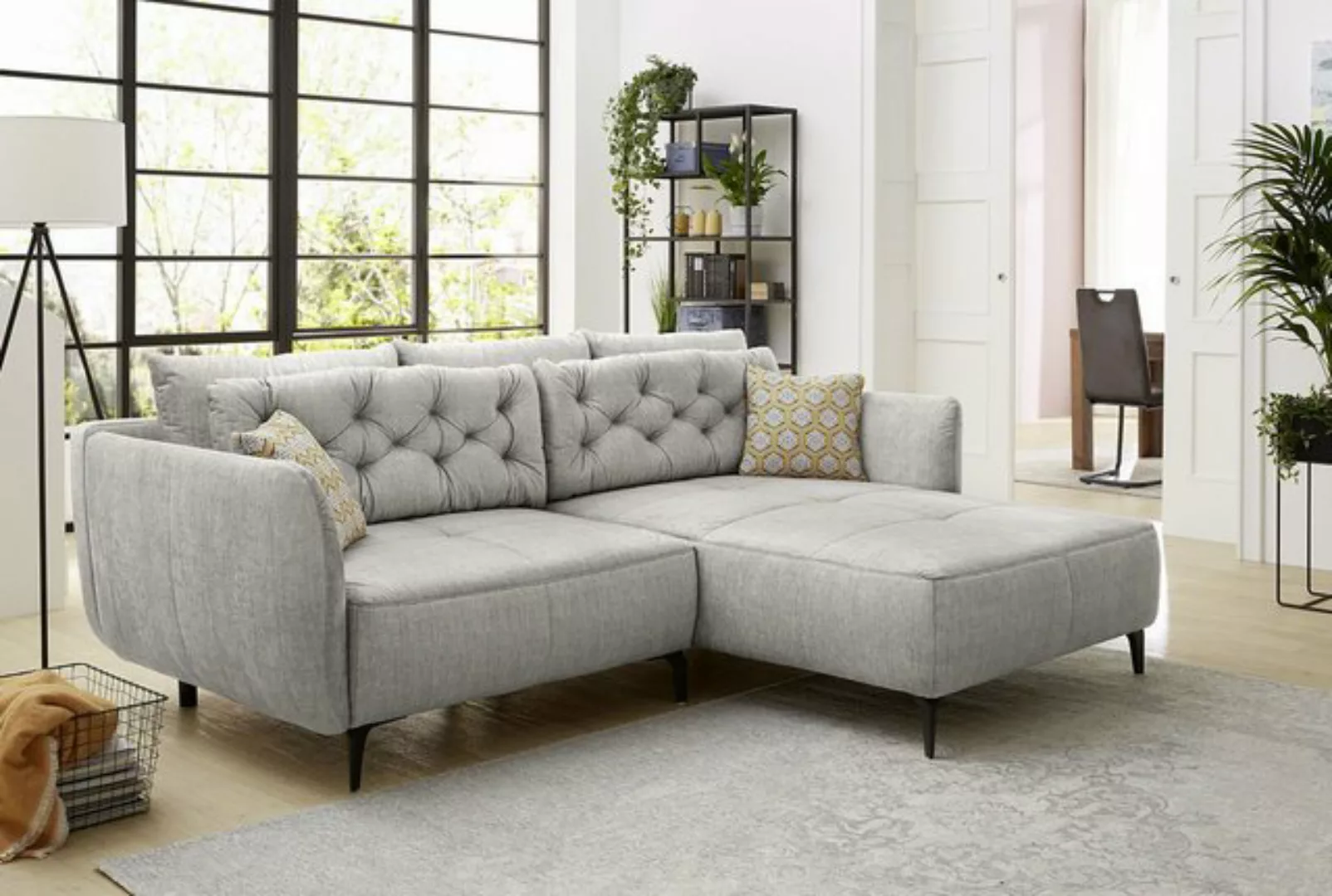 Ecksofa Grün 251 x 187 cm SALO günstig online kaufen