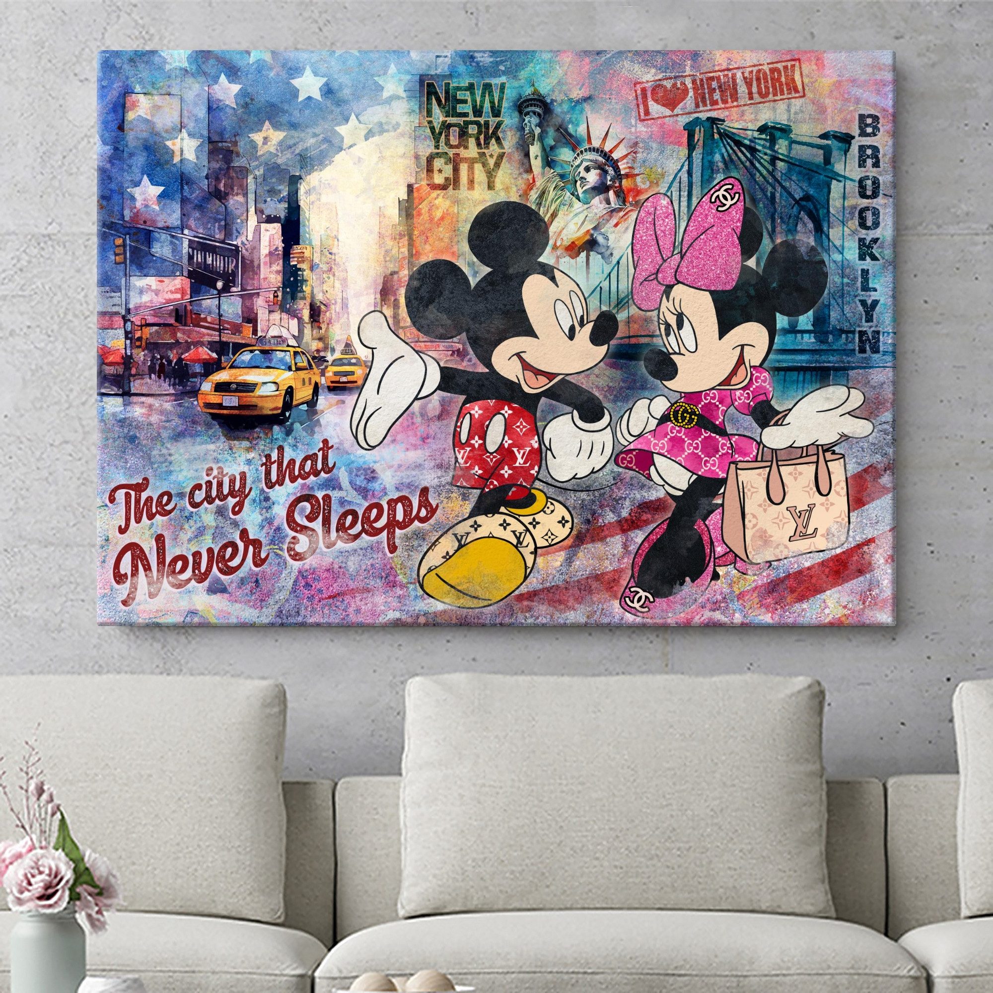 Artmazing Leinwandbild Mickey never Sleeps, XXL günstig online kaufen