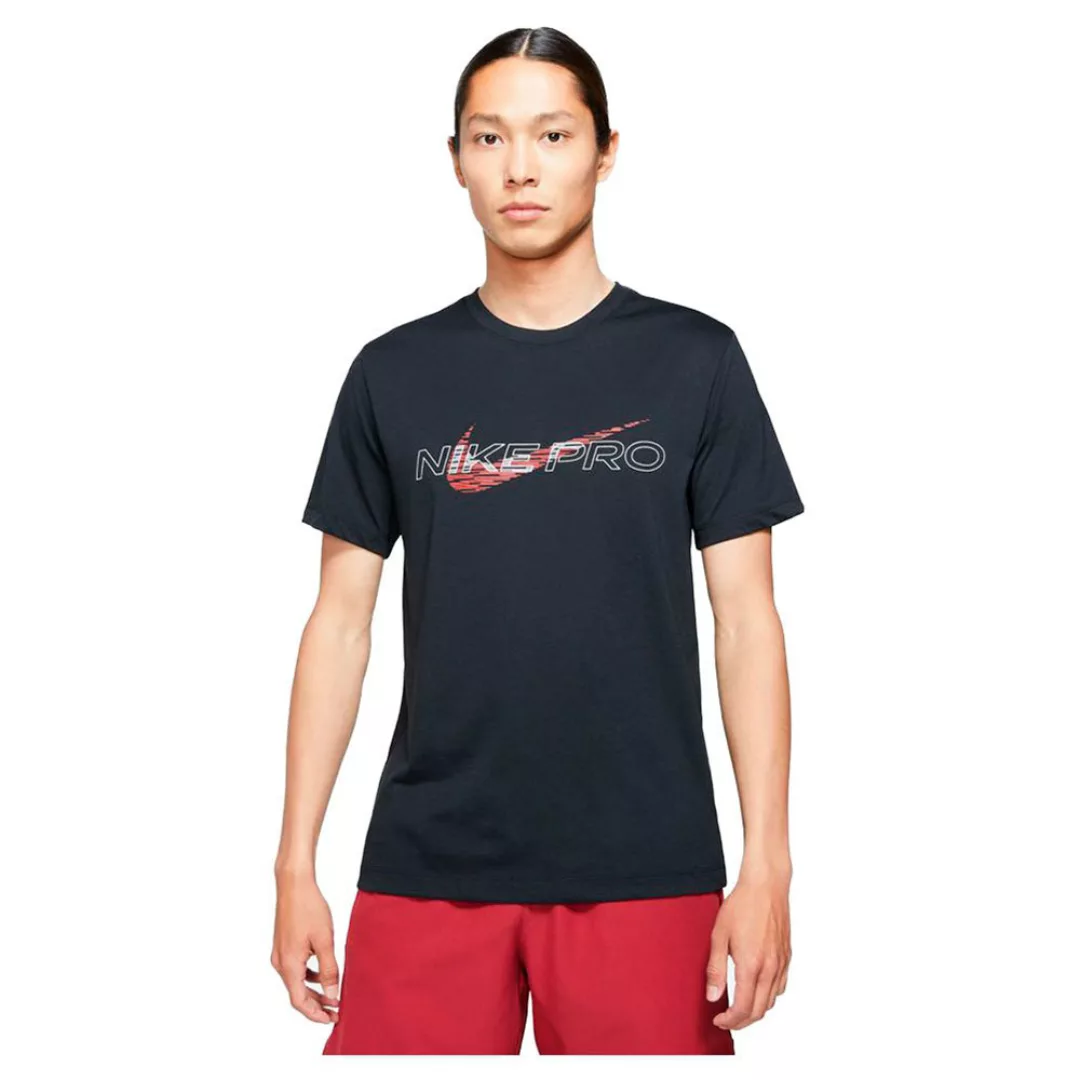Nike Pro Dri Fit Graphic Kurzarm T-shirt XL Black günstig online kaufen