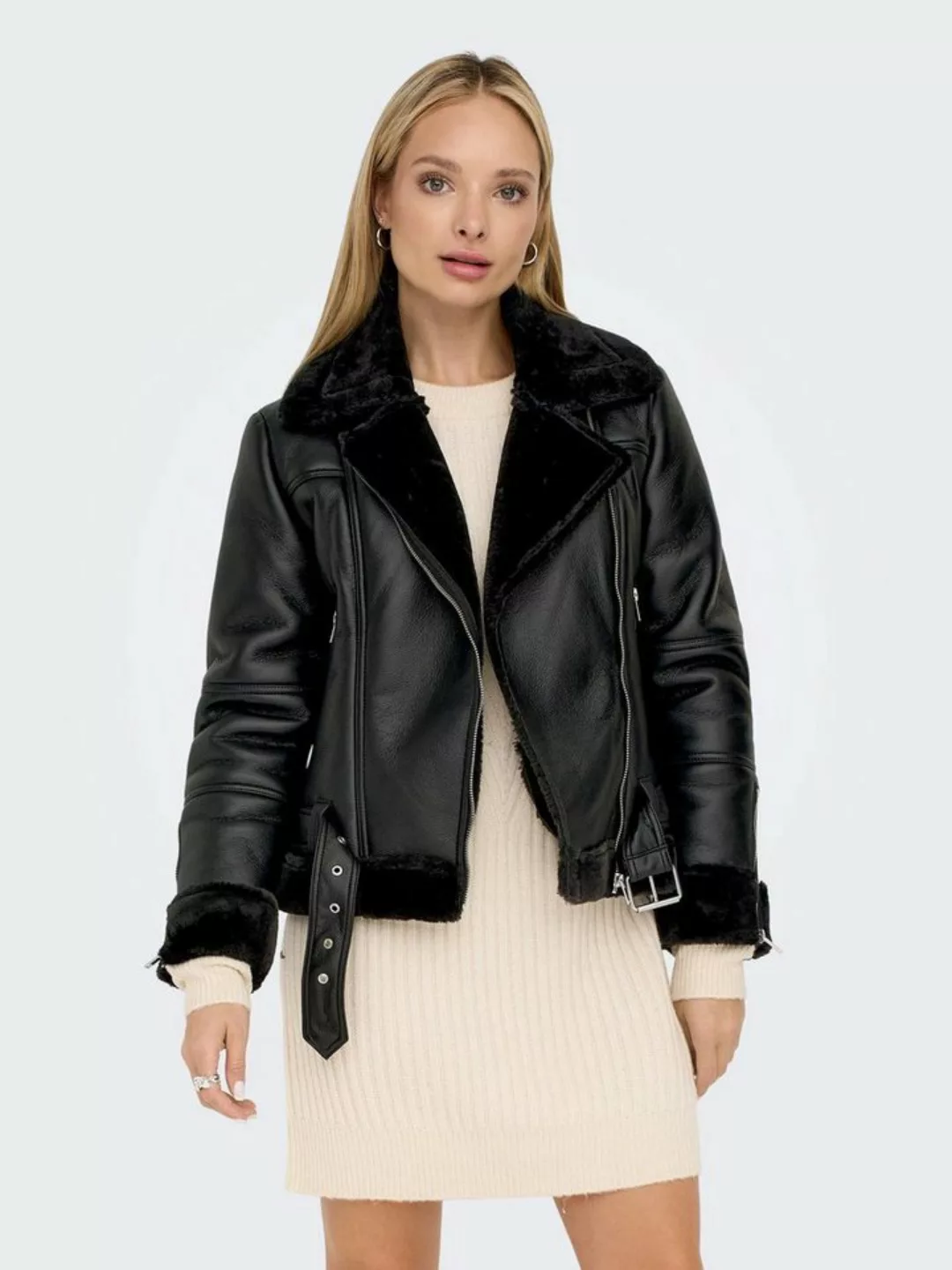 ONLY Lederimitatjacke ONLAGNETE FAUX LEATHER BIKER JKT OTW im Biker-Style günstig online kaufen