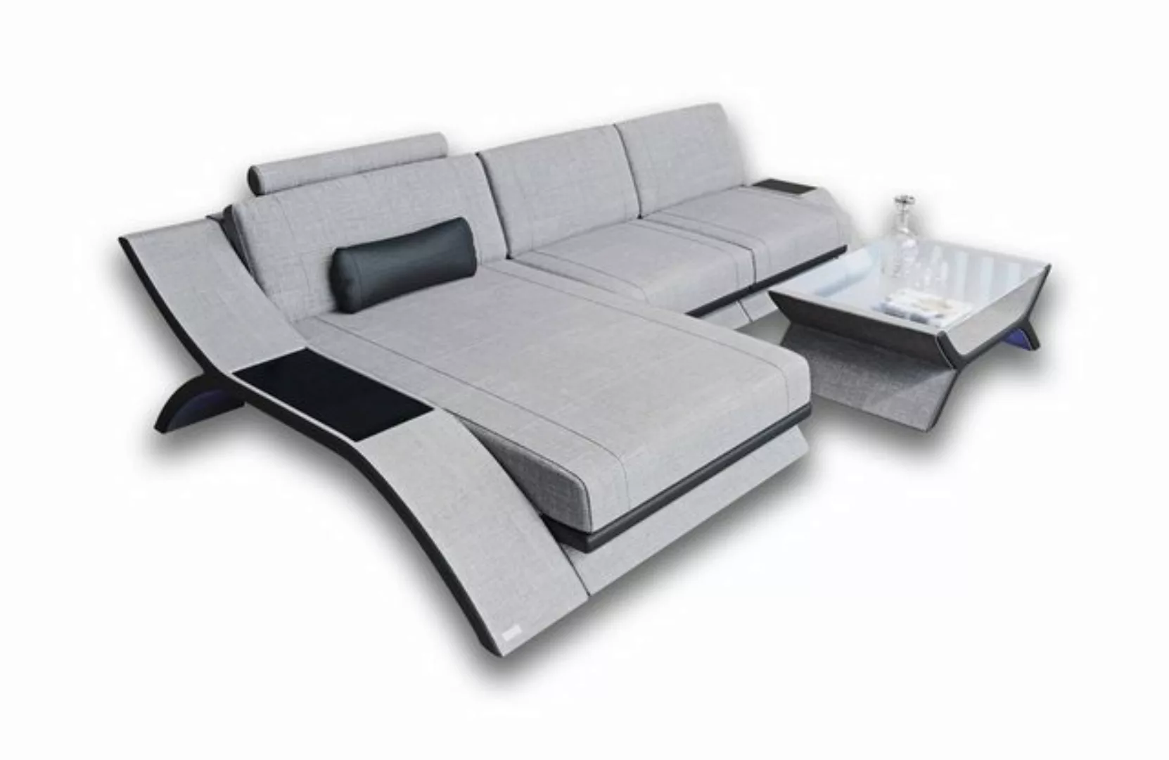 Sofa Dreams Ecksofa Polster Couch Stoffsofa Calabria L Form Stoff Sofa, Web günstig online kaufen