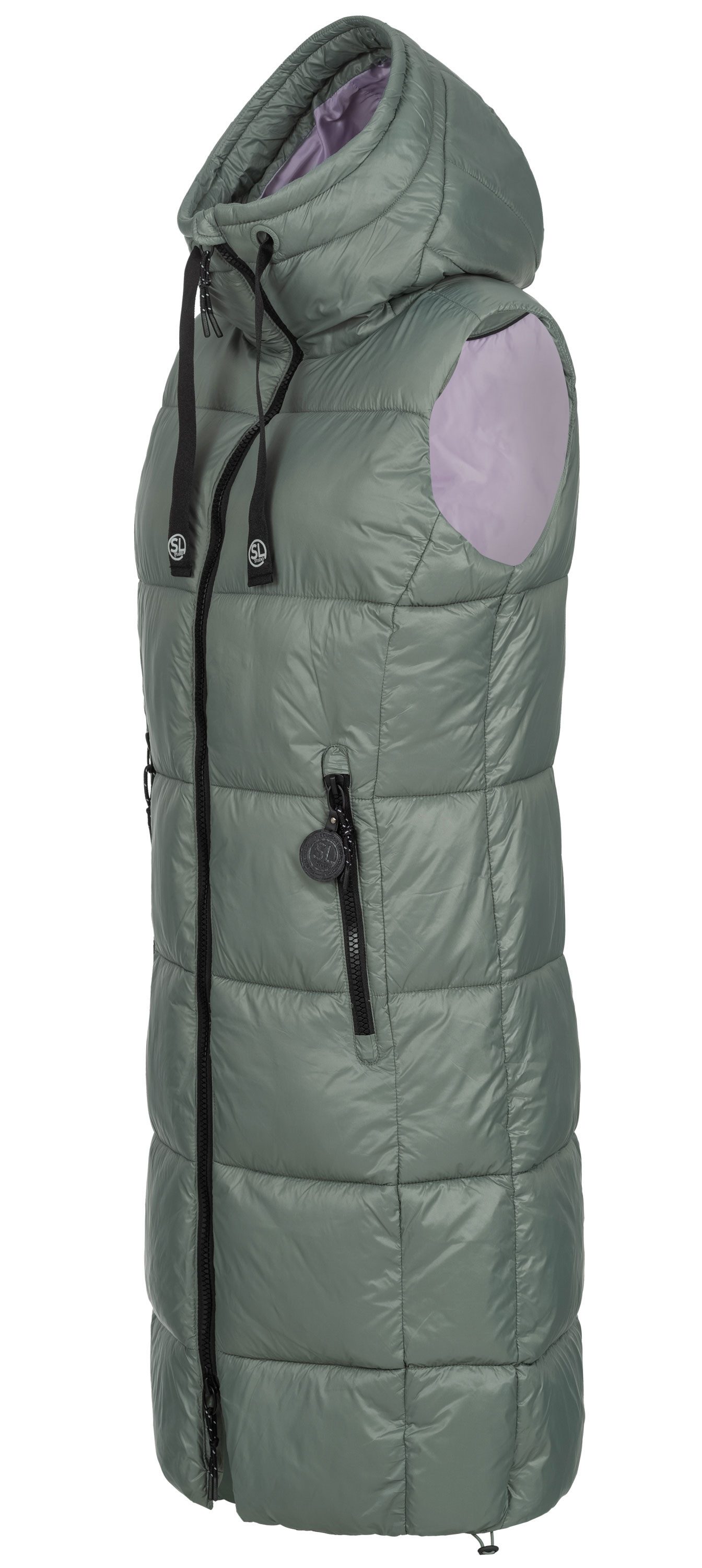 SUBLEVEL Steppweste Damen mit Kapuze Waistcoat günstig online kaufen
