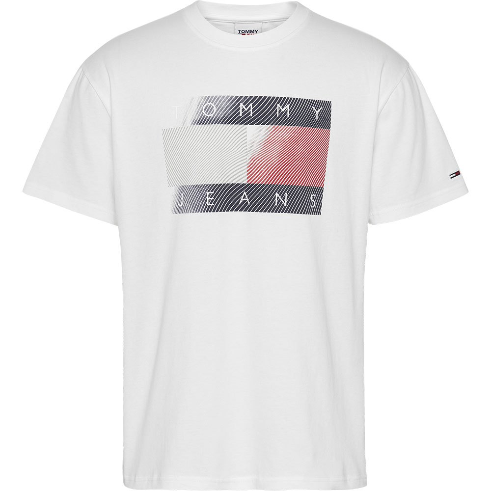 Tommy Jeans Reflective Wave Flag T-shirt XL White günstig online kaufen