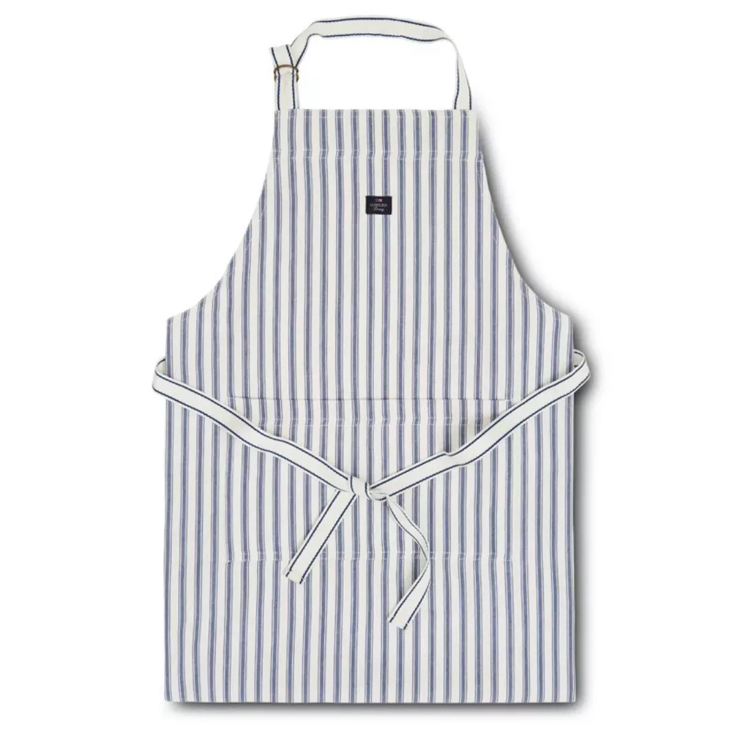 Icons Herringbone Striped Schürze Blue-white günstig online kaufen