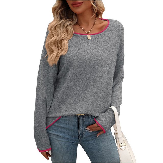 Zoclack Strickpullover Damen Herbst Bluse Leicht Lässig Pullover Langärmeli günstig online kaufen