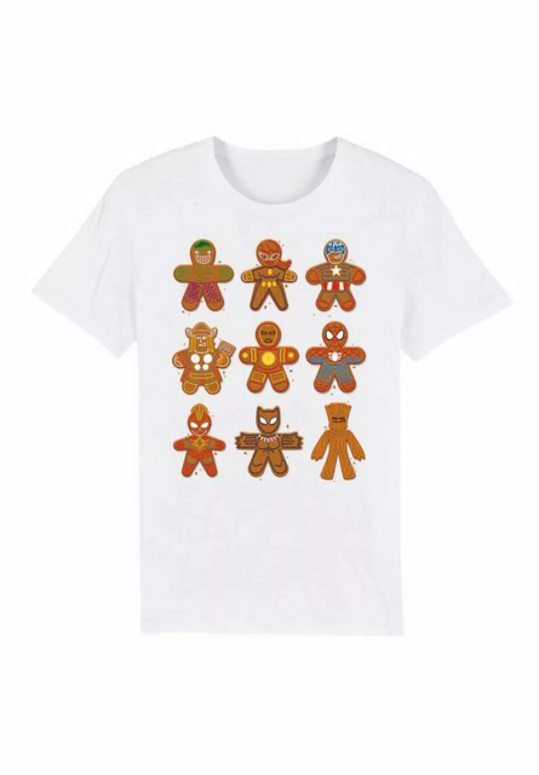 F4NT4STIC T-Shirt Marvel Universe Christmas Gingerbread Avengers Premium Qu günstig online kaufen