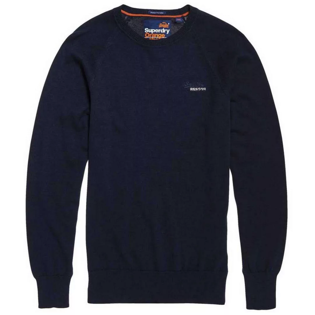 Superdry Orange Label Cotton Crew Pullover XS Classic Navy günstig online kaufen