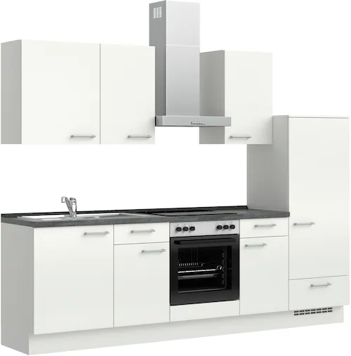 nobilia® Küchenzeile »"Laser I"«, vormontiert, Ausrichtung wählbar, Breite günstig online kaufen
