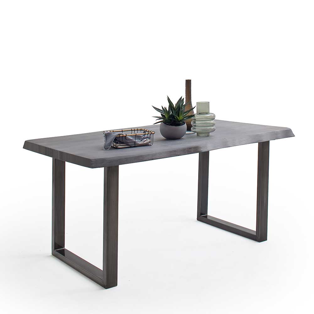 Esstisch Holztisch aus Akazie Massivholz und Metall günstig online kaufen
