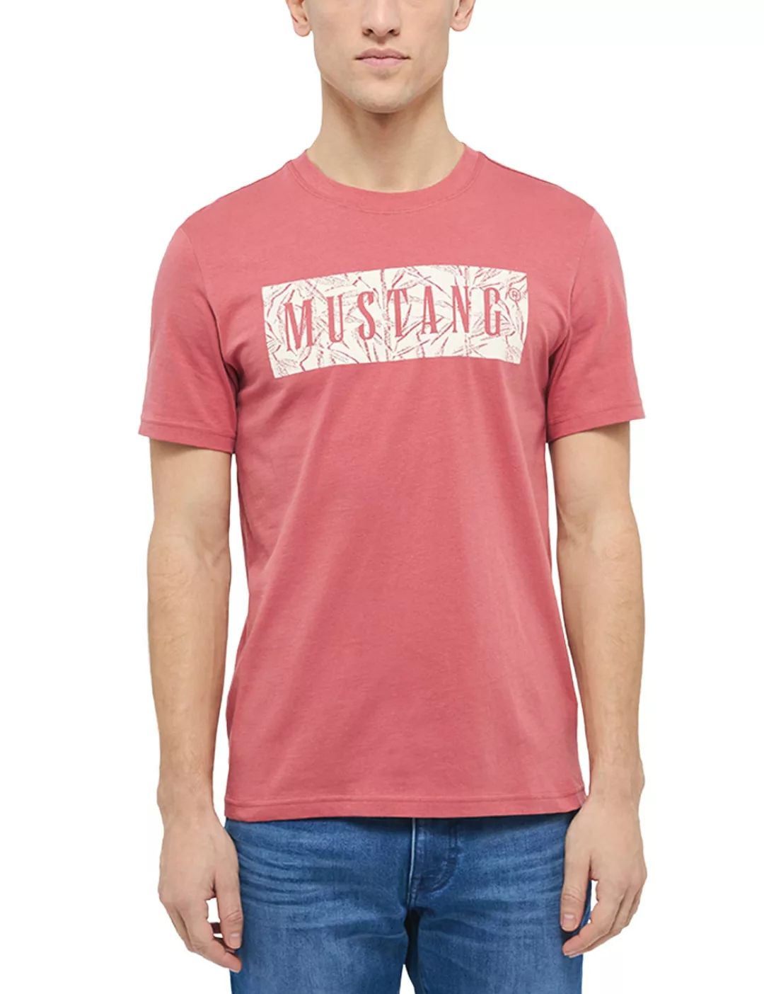 MUSTANG Kurzarmshirt "Print-Shirt" günstig online kaufen