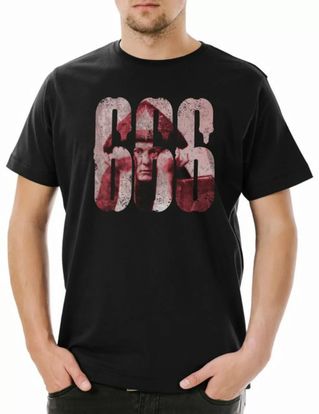 Urban Backwoods Print-Shirt 666 Aleister Crowley Herren T-Shirt Number Of T günstig online kaufen