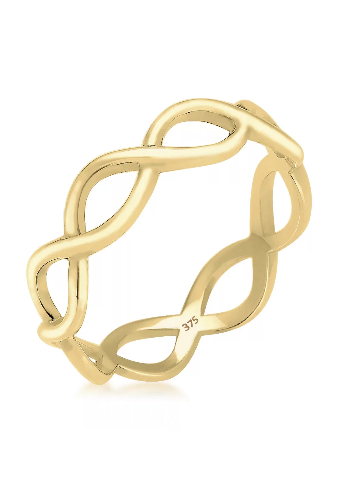 Elli Premium Fingerring "Infinity Trend 375 Gelbgold" günstig online kaufen