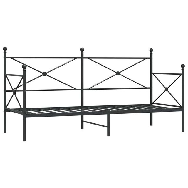 vidaXL Bett Tagesbett ohne Matratze Schwarz 75x190 cm Stahl günstig online kaufen