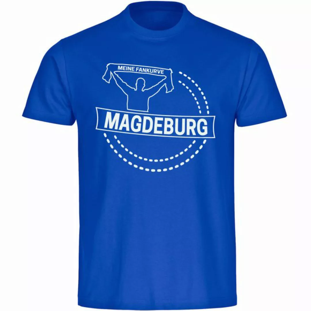 multifanshop T-Shirt Herren Magdeburg - Meine Fankurve - Männer günstig online kaufen