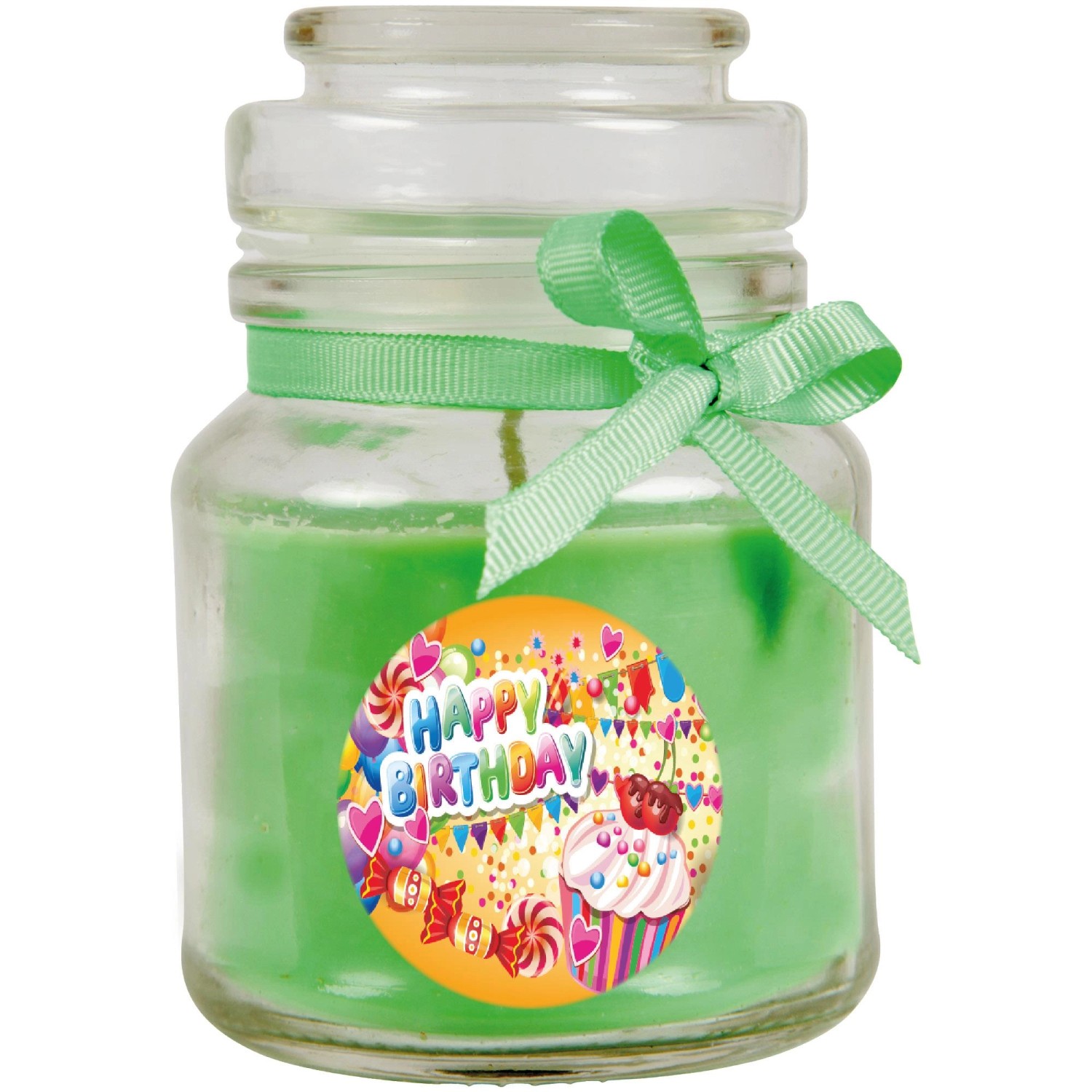 HS Candle Duftkerze & Glas Happy Birthday Coconut Limes Cupcake günstig online kaufen