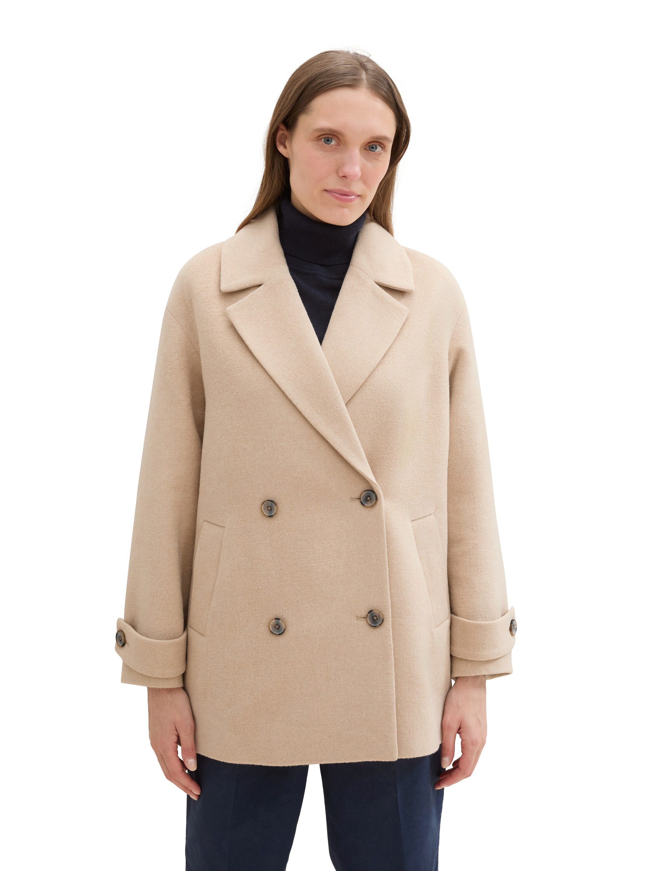 TOM TAILOR Cabanjacke mit Wolle und günstig online kaufen