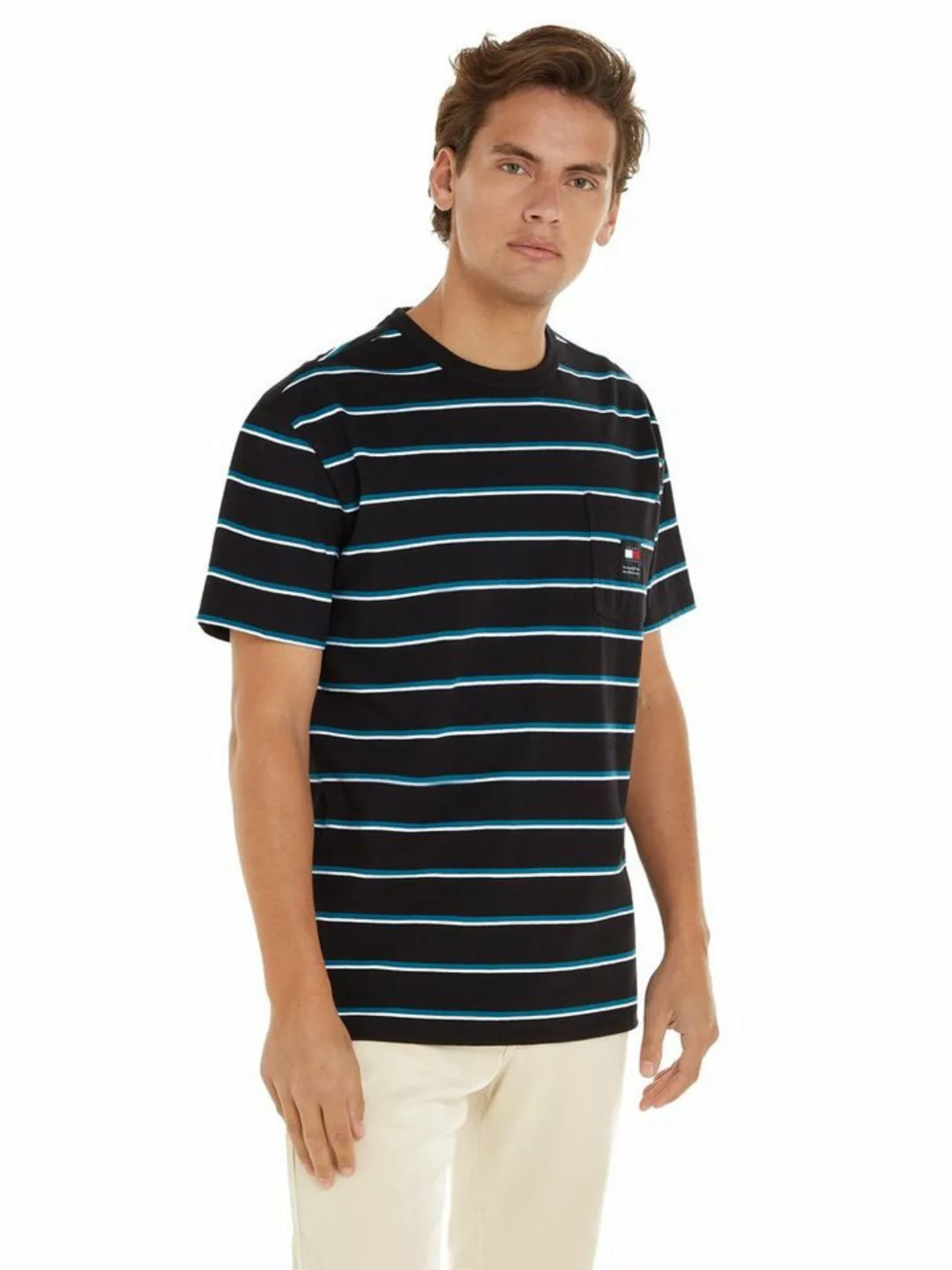 Tommy Jeans T-Shirt TJM REG EASY STRIPE TEE gestreift günstig online kaufen