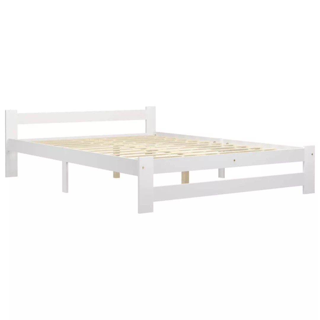 vidaXL Bettgestell Massivholzbett Kiefer 180x200 cm Doppelbett Bett Bettrah günstig online kaufen