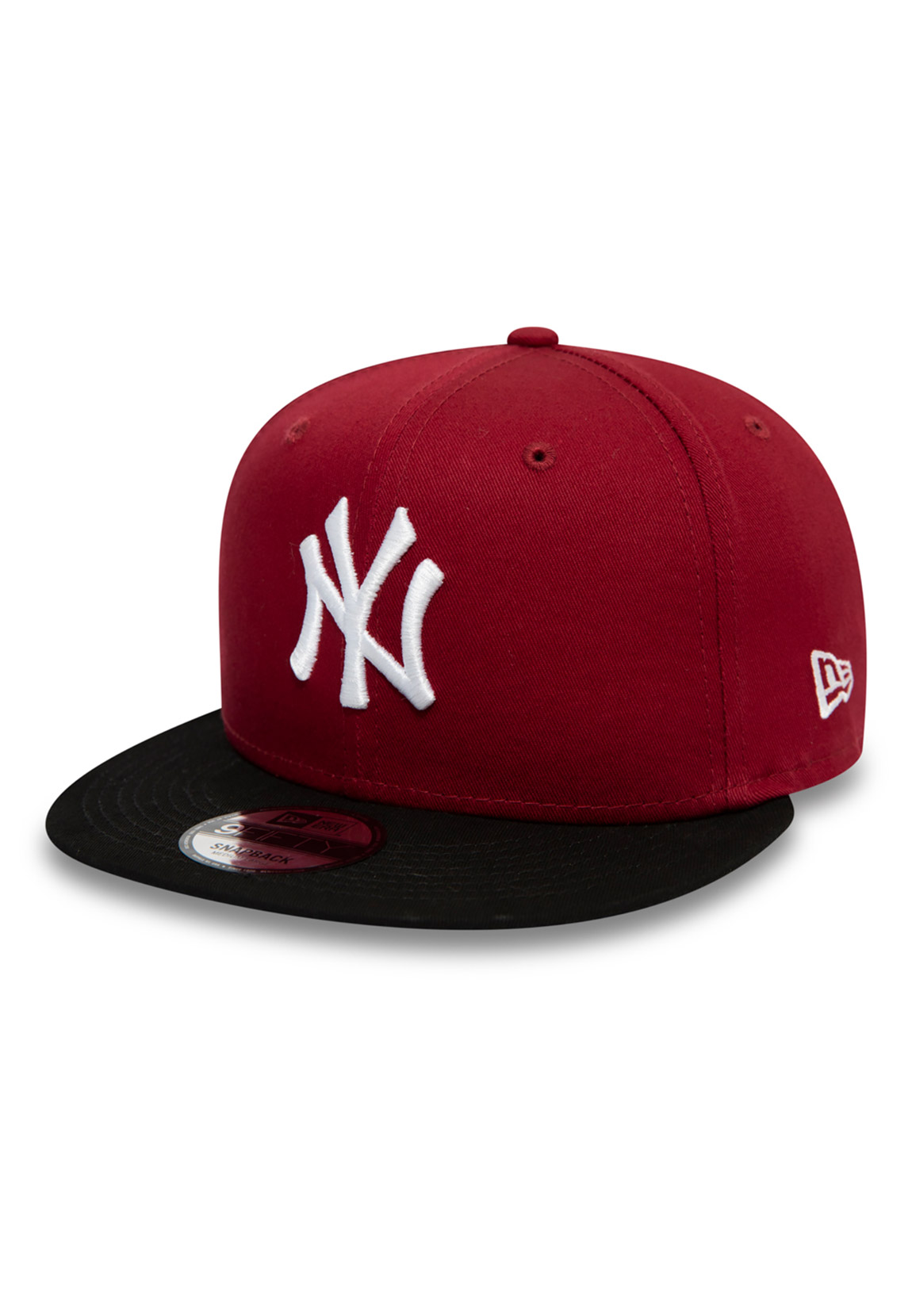 New Era Colour Block 9Fifty Snapback Cap NY YANKEES Rot Schwarz günstig online kaufen