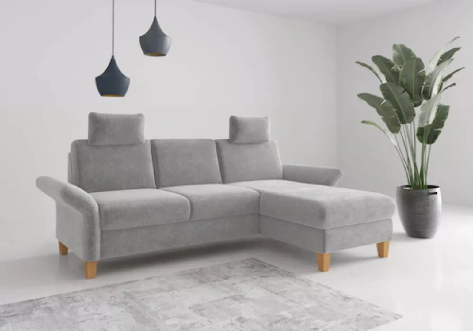Home affaire Ecksofa "Rochelle, L-Form", wahlweise mit Armteilverstellung, günstig online kaufen