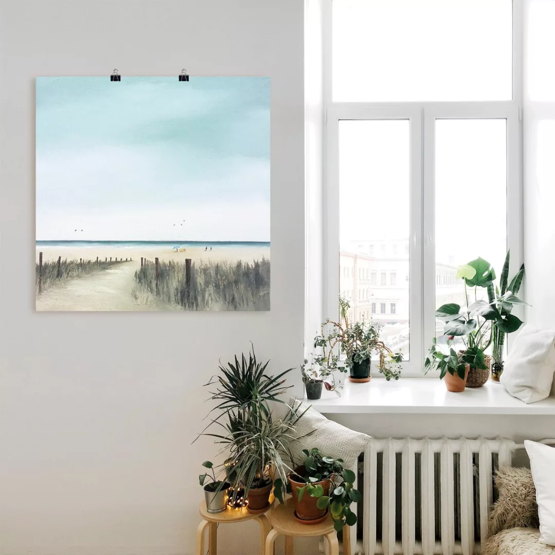 Artland Wandbild "Sonniger Morgen II", Strand, (1 St.), als Leinwandbild, P günstig online kaufen