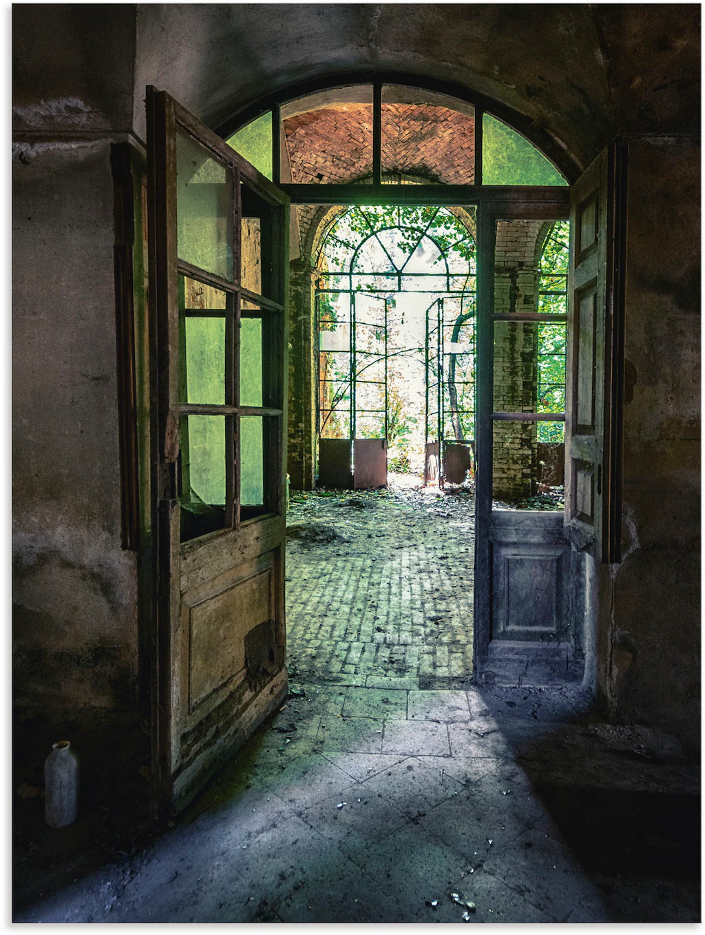 Artland Wandbild "Lost Place - alte Tür Fenster", Fenster & Türen, (1 St.), günstig online kaufen