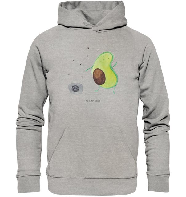 Mr. & Mrs. Panda Hoodie Größe XS Avocado Tanzen - Heather Grey - Geschenk, günstig online kaufen