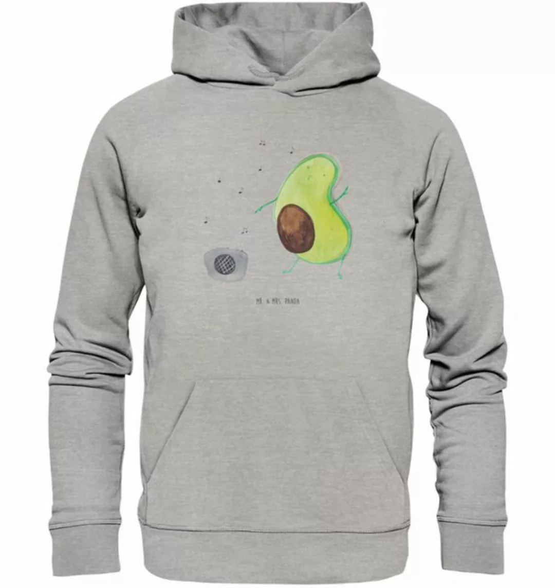 Mr. & Mrs. Panda Hoodie Größe S Avocado Tanzen - Heather Grey - Geschenk, V günstig online kaufen