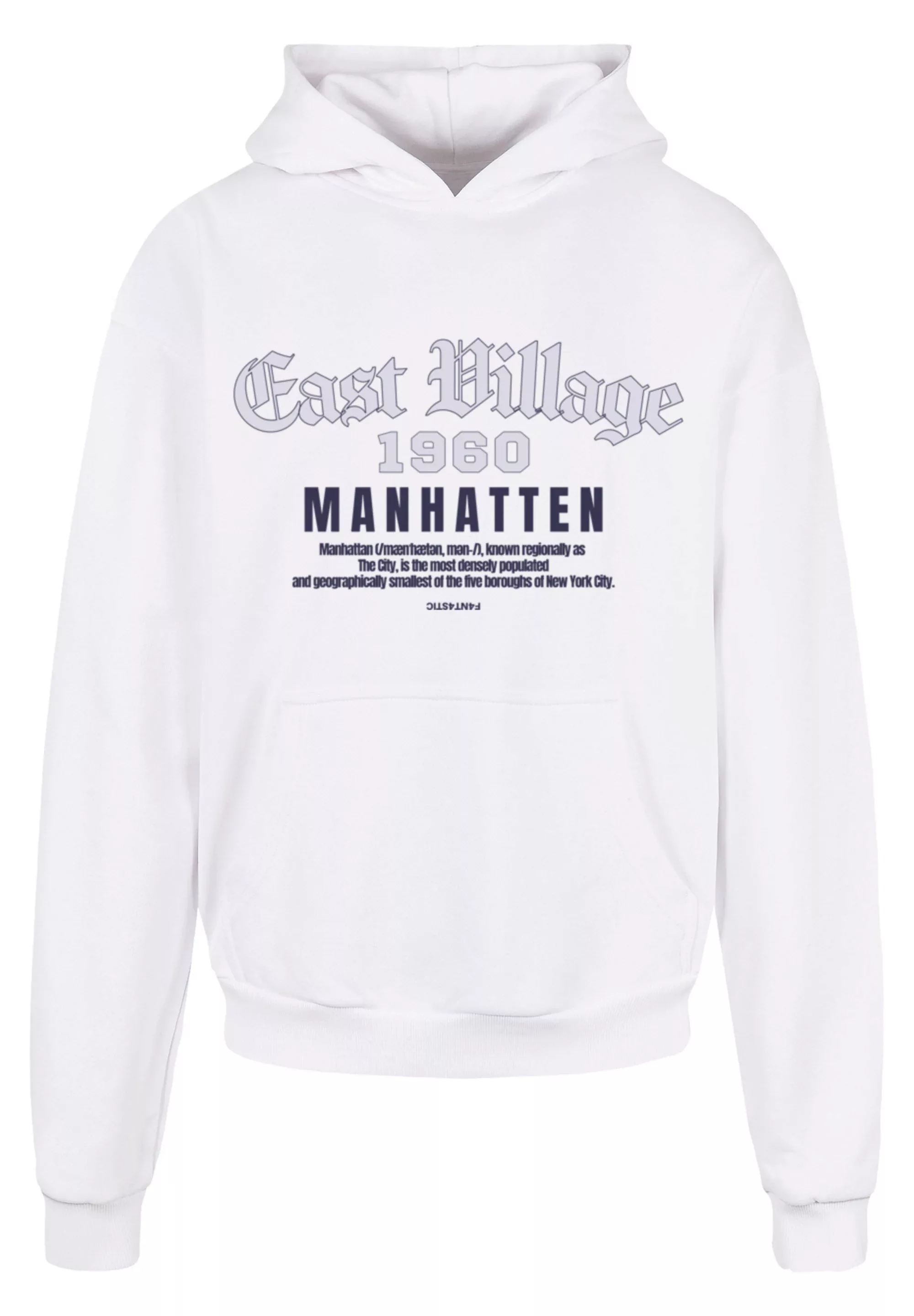 F4NT4STIC Kapuzenpullover "East Village Manhatten OVERSIZE HOODIE", Print günstig online kaufen