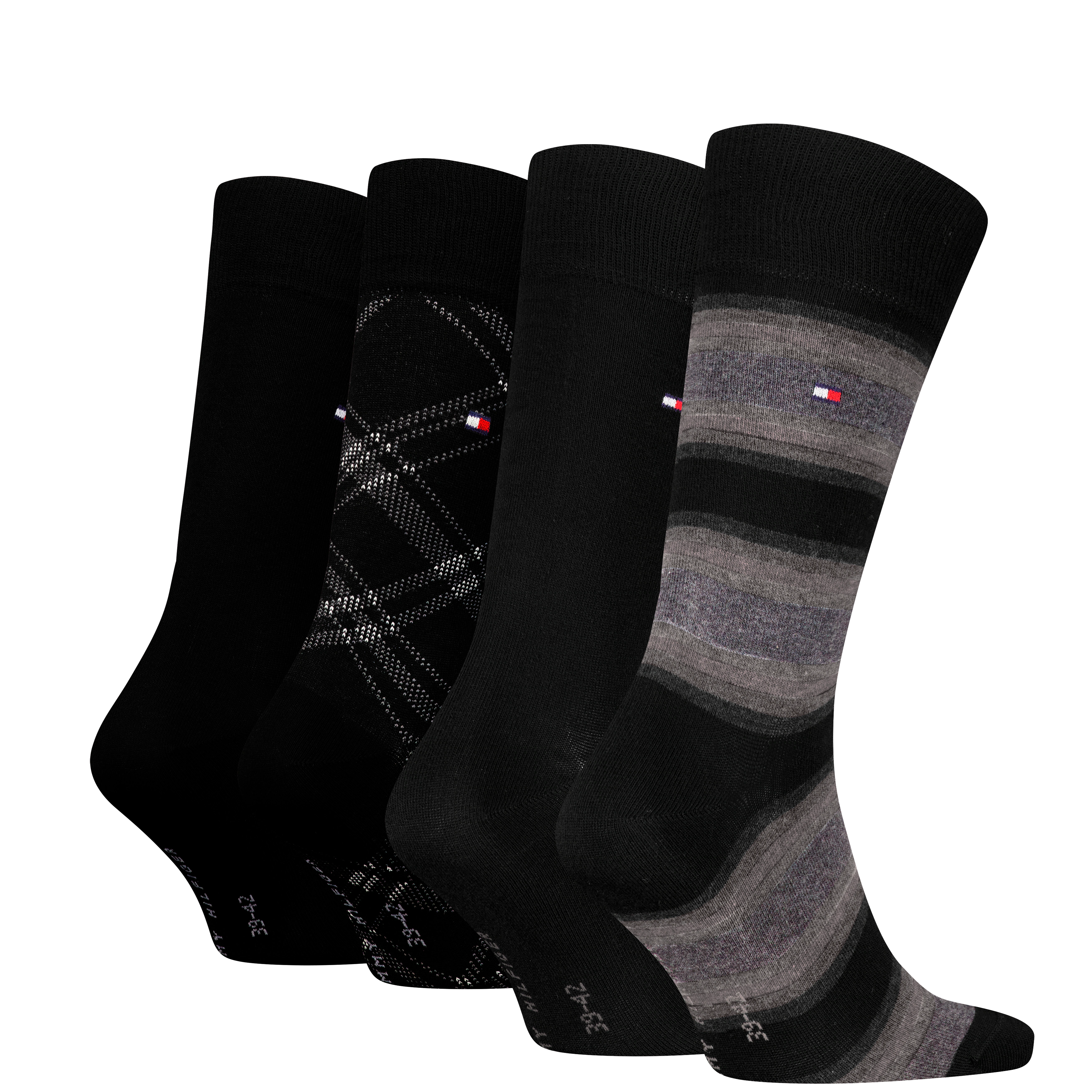 Tommy Hilfiger Socken "TH MEN SOCK 4P STRIPE & CHECK ECOM", (4er Pack) günstig online kaufen