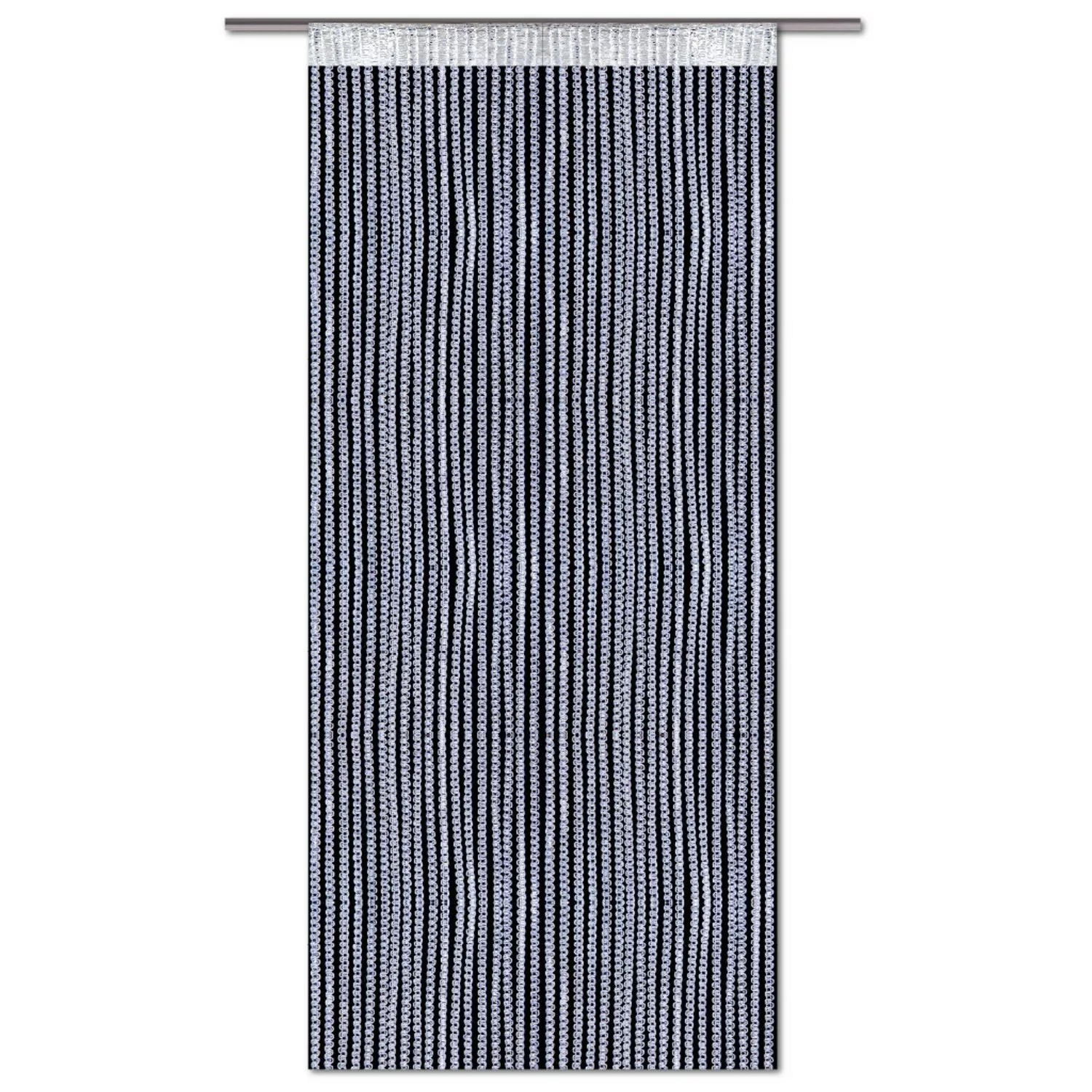 Bestlivings Metallic Fadenvorhang Trennvorhang Gardine 90 cm  x 200 cm Weiß günstig online kaufen