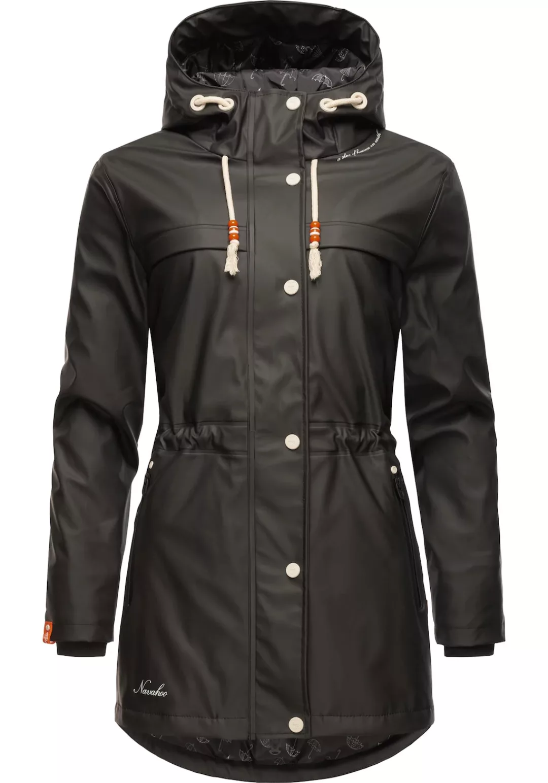 Navahoo Regenmantel "Rainy Forest", modischer Damen Outdoor Regenparka günstig online kaufen