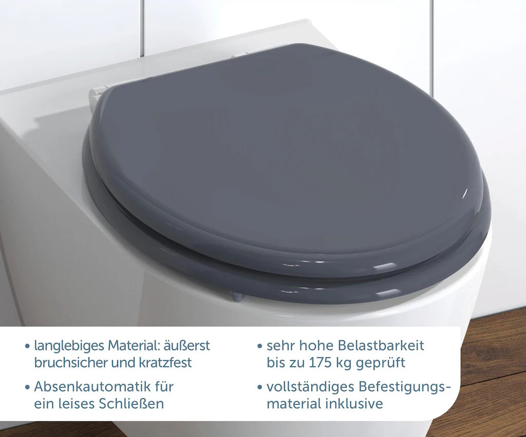 Schütte WC-Sitz »SPIRIT«, mit Absenkautomatik und MDF-Holzkern günstig online kaufen